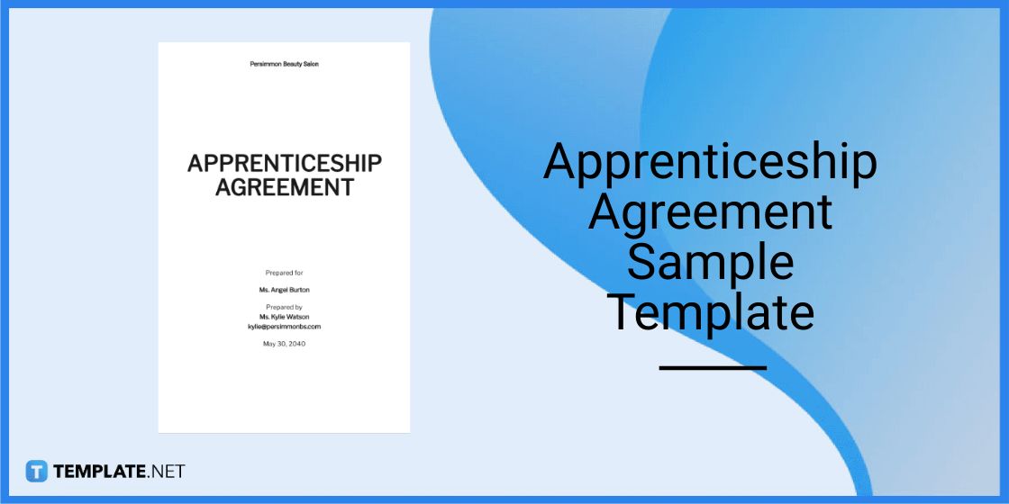 apprenticeship agreement sample template