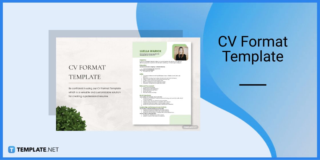cv format template