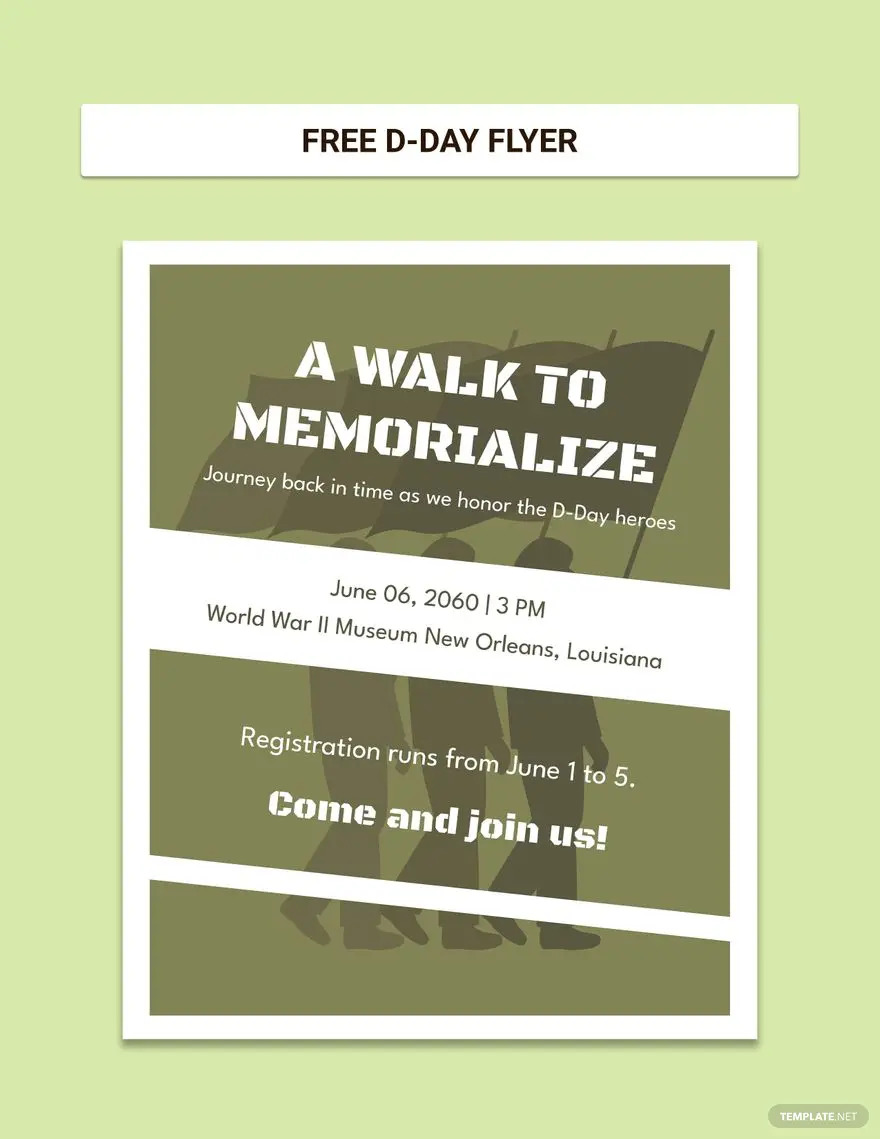 d day flyer ideas examples