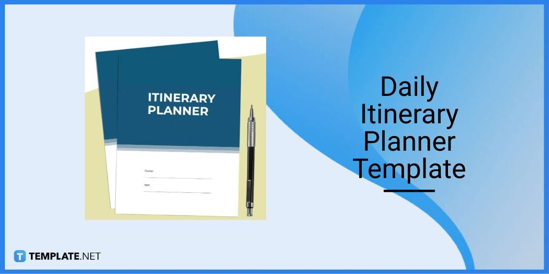 daily itinerary planner template