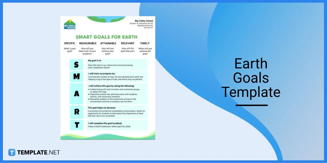 earth goals template