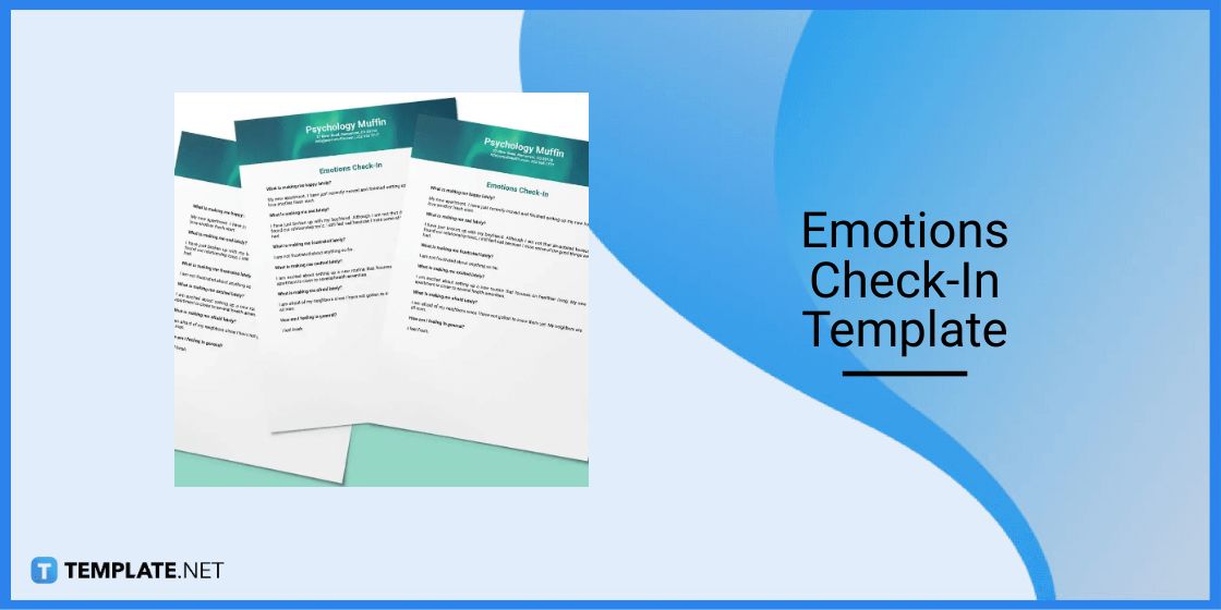 emotions check in template