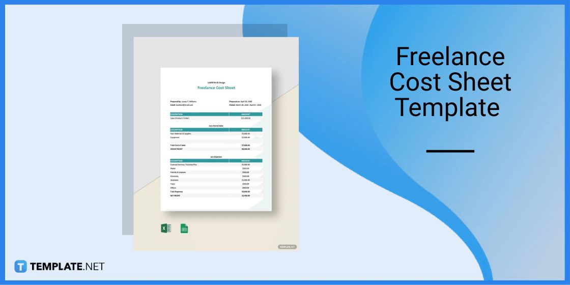 freelance cost sheet template for google sheets