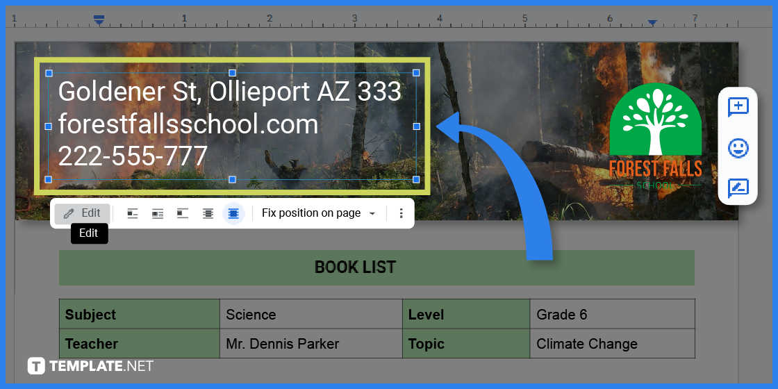 how to create climate change booklists in google docs template example 2023 step