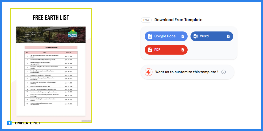 how to create earth list in google docs template example 2023 step