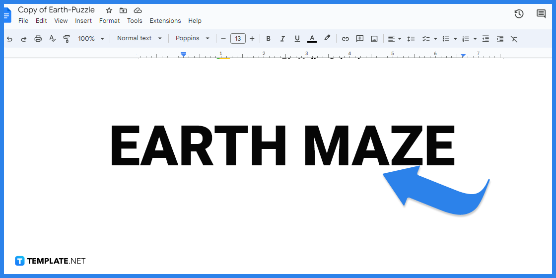comment créer un puzzle de la terre dans l'exemple de modèle google docs 2023 étape