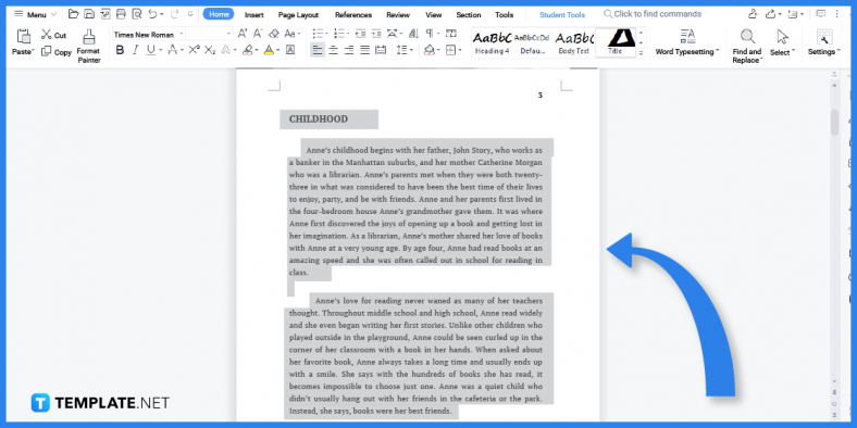 microsoft word biography template