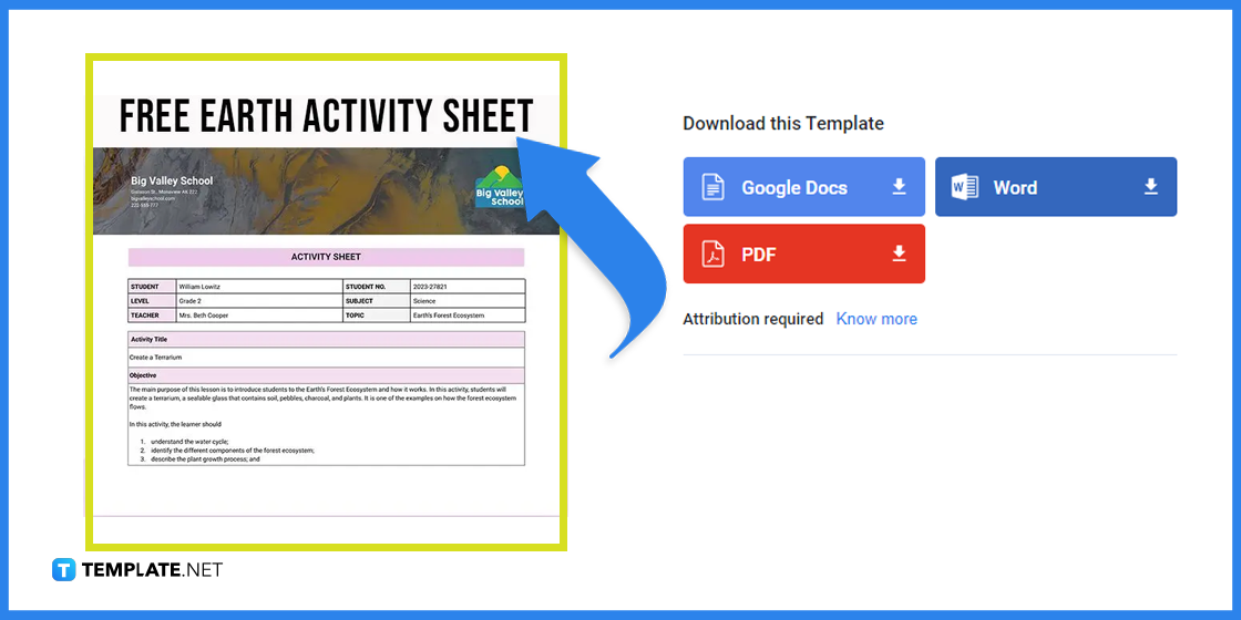 how to create an earth activity sheet in microsoft word template example 2023 step