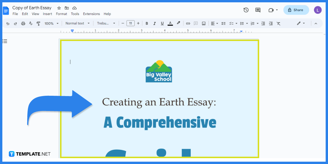 how to create an earth essay in google docs template example 2023 step