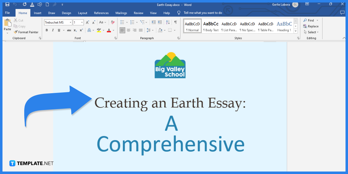 how to create an earth essay in microsoft word template example 2023 step