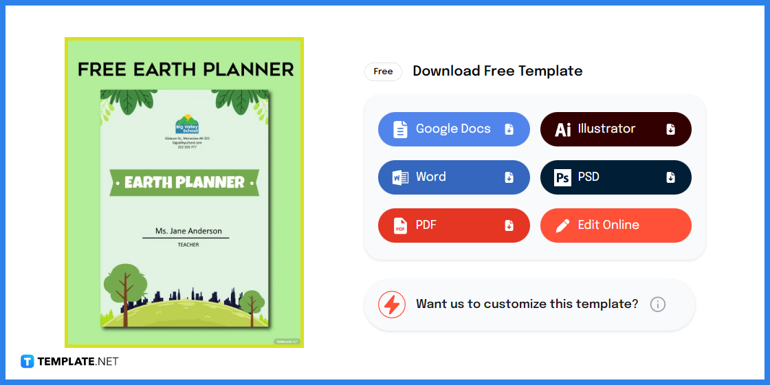 how to create an earth planner in google docs template example 2023 step