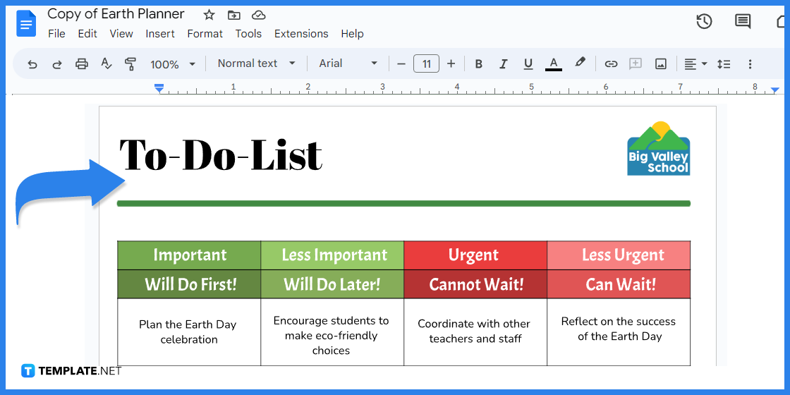 how to create an earth planner in google docs template example 2023 step