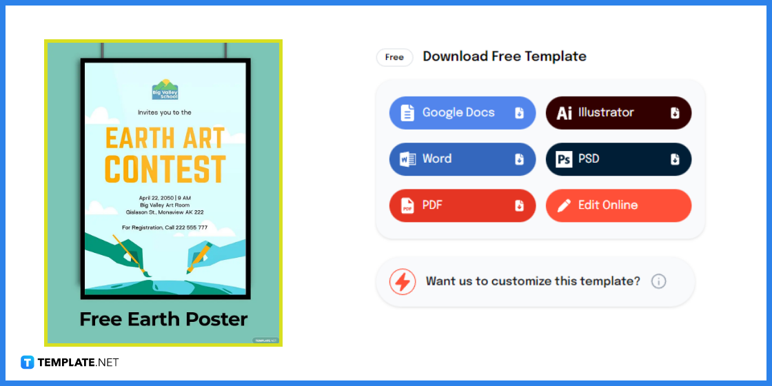 how to create an earth poster in google docs template example 2023 step