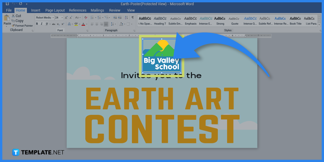 How To Make/Create an Earth Poster in Microsoft Word [Template