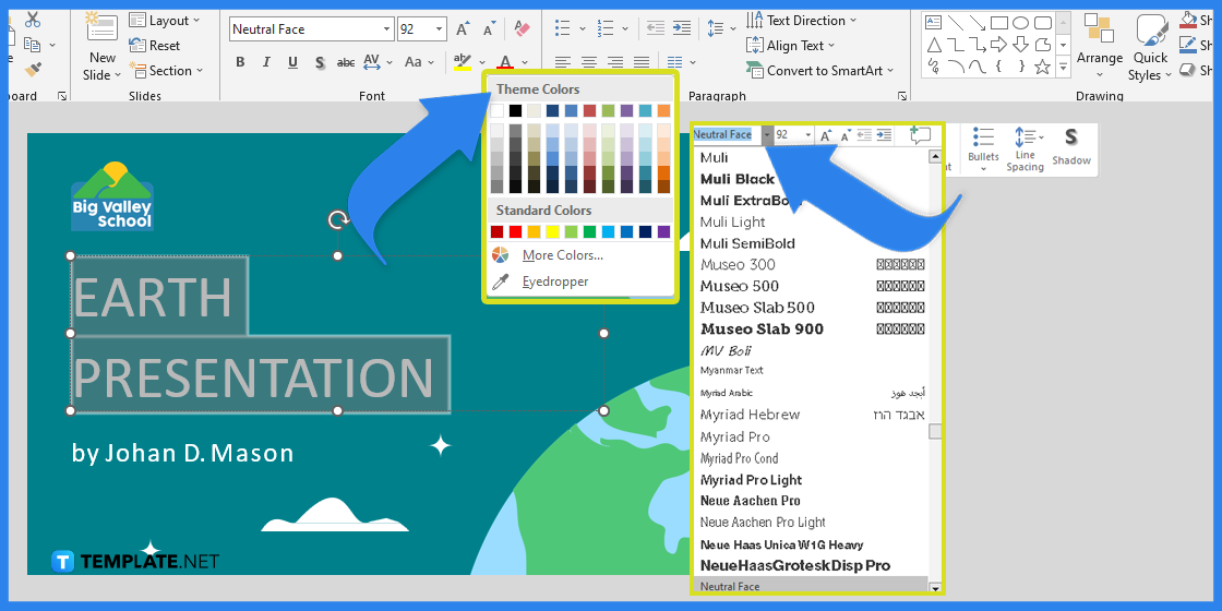 how to create an earth presentation in microsoft powerpoint template example 2023 step