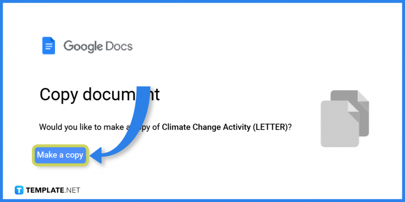 comment créer une activité sur le changement climatique dans l'exemple de modèle googledocs 2023 étape 3 788x