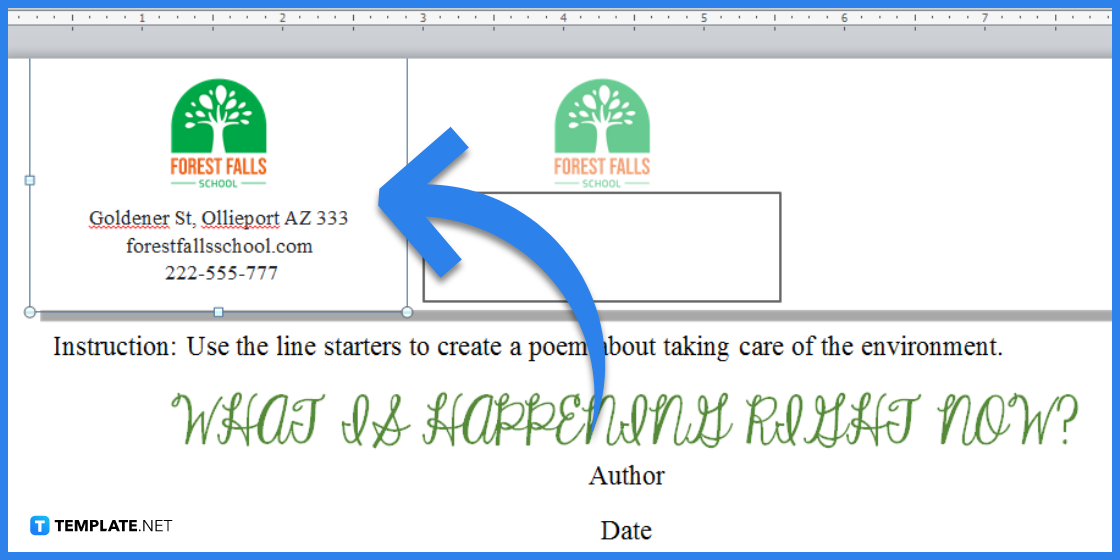comment faire des poèmes sur le changement climatique dans l'exemple de modèle Microsoft Word 2023 étape