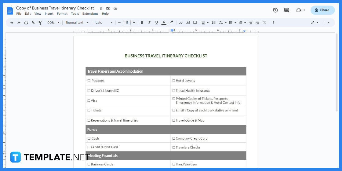 how to make create a checklist in google docs step
