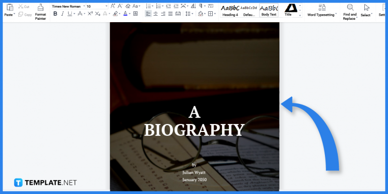 how to make a biography in microsoft word template example 2023 step 3 788x