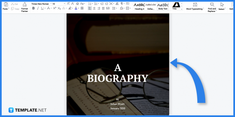 how to make a biography title