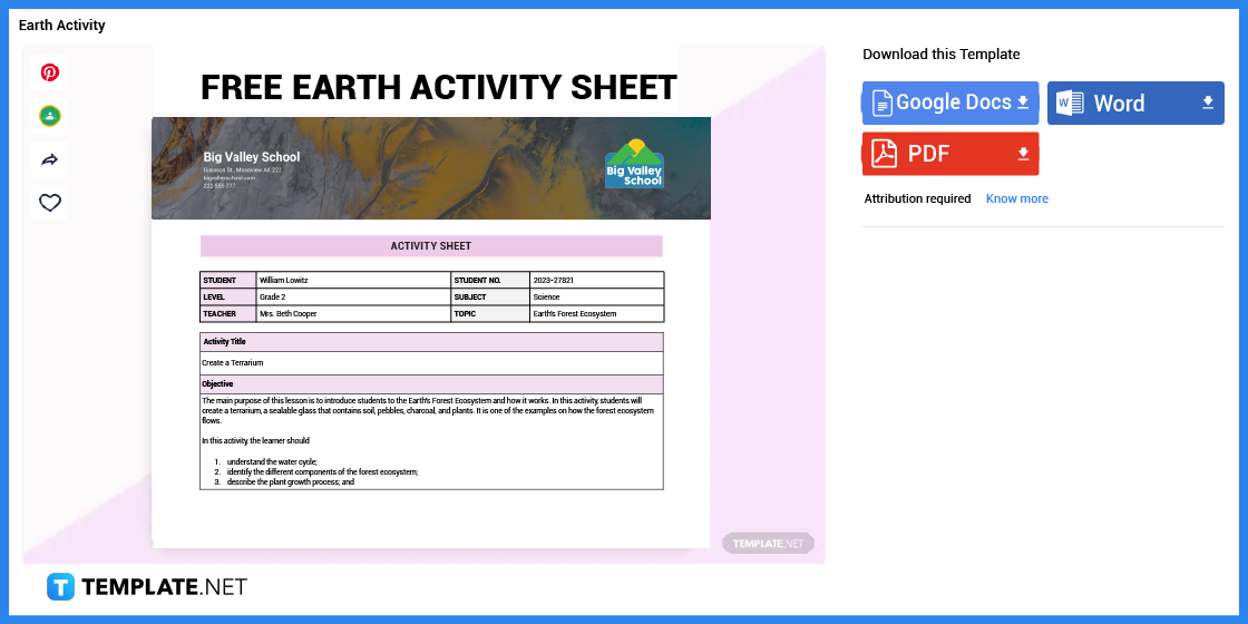 how to make an earth activity sheet in google docs template example 2023 step