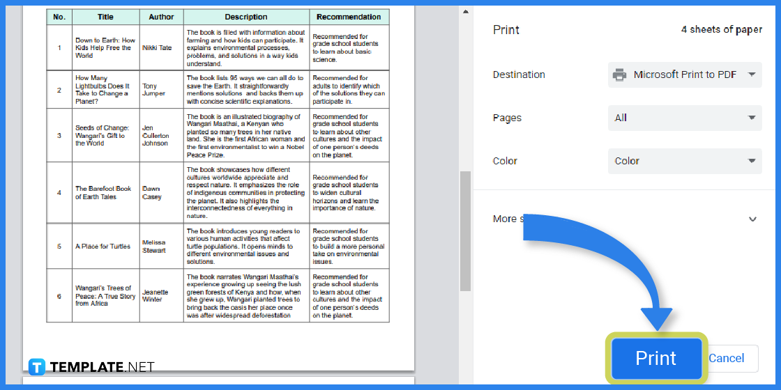 how to make an earth booklist in google docs template example 2023 step
