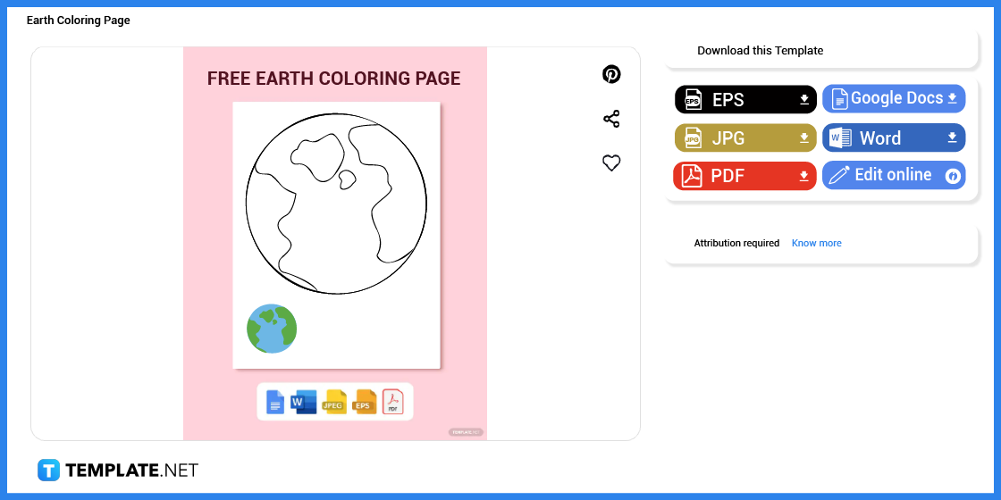 comment faire une page de coloriage de la terre dans l'exemple de modèle google docs 2023 étape