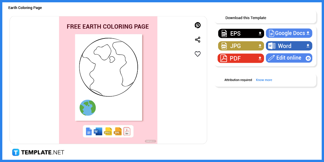 comment faire une page de coloriage de la terre dans l'exemple de modèle Microsoft Word 2023 étape