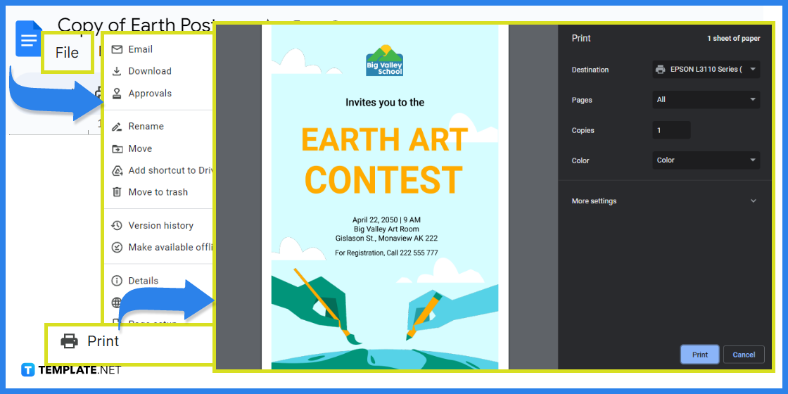 how-to-make-create-an-earth-poster-in-google-docs-template-example-2023