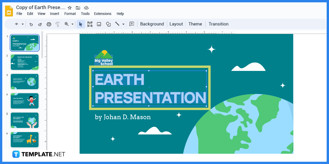 How To Make/Create an Earth Presentation in Google Slides [Template + Example] 2023