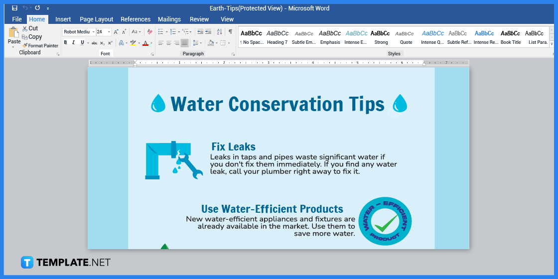 how to make an earth tips in microsoft word template example 2023 step