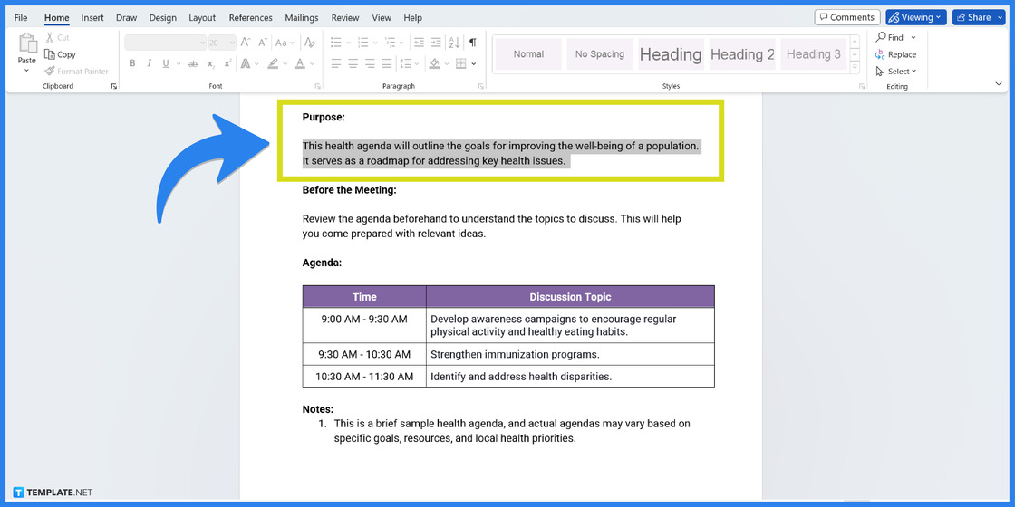 How To Make/Create an Agenda in Microsoft Word [Templates + Examples ...