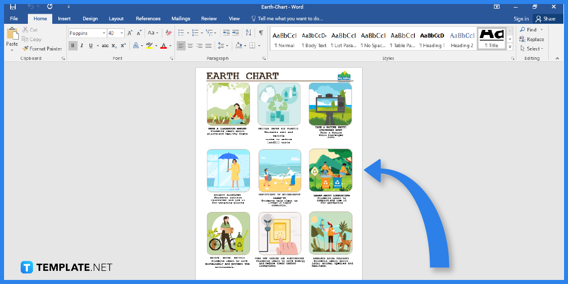 how to build earth chart in microsoft word template example 2023 step