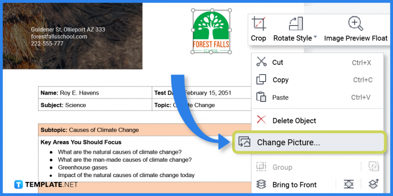 comment créer un guide sur le changement climatique dans l'exemple de modèle Microsoft Word 2023 étape 4 788x