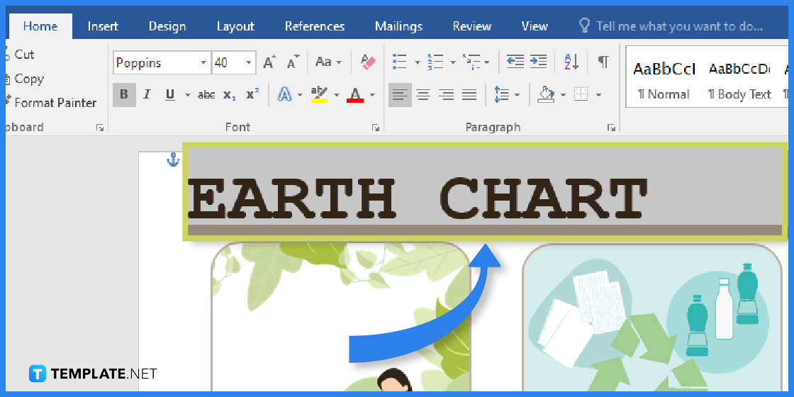 how to create earth chart in microsoft word template example 2023 step