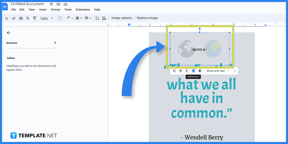 how to create earth quotes in google docs template example 2023 step 10