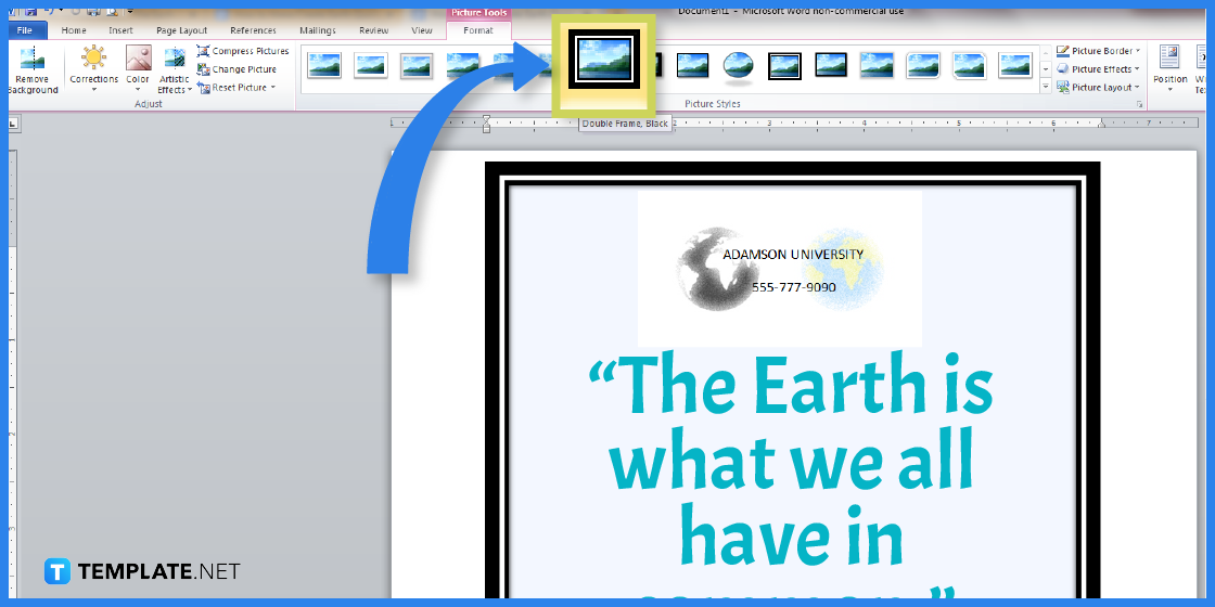comment créer des citations de la terre dans l'exemple de modèle Microsoft Word 2023 étape 10