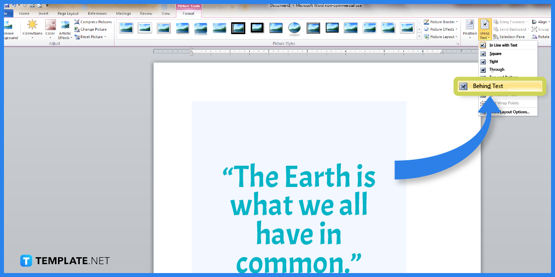 comment créer des citations de la terre dans l'exemple de modèle Microsoft Word 2023 étape
