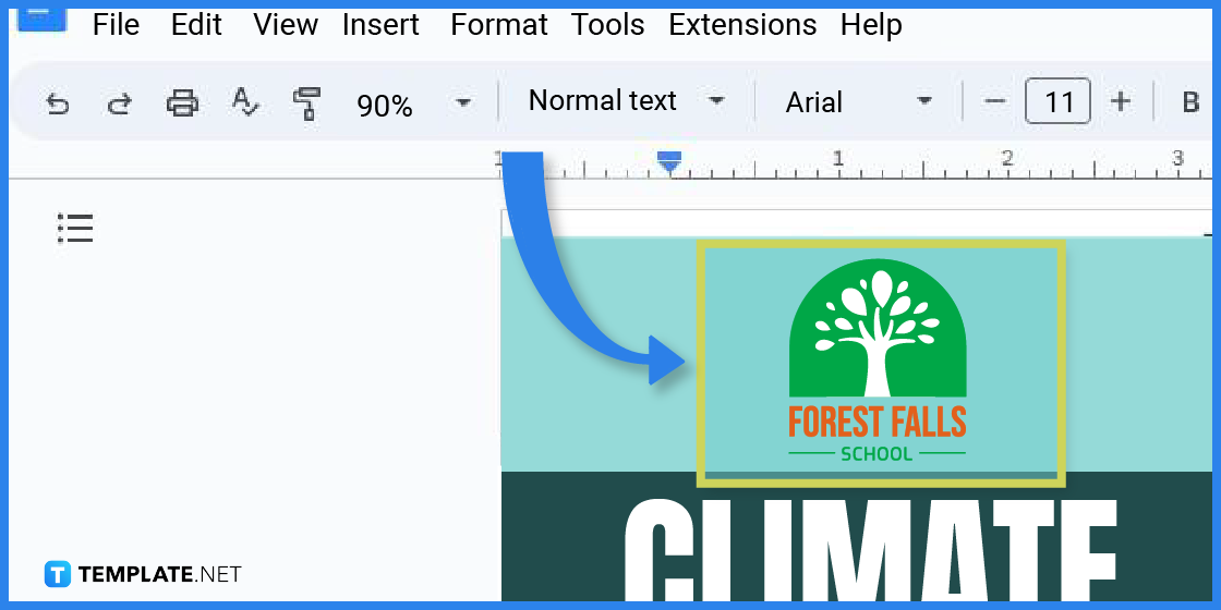 comment créer une fiche d'information sur le changement climatique dans l'exemple de modèle google docs 2023 étape