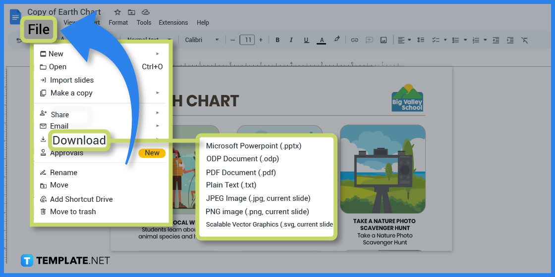 how to create an earth chart in google docs template example 2023 step 10