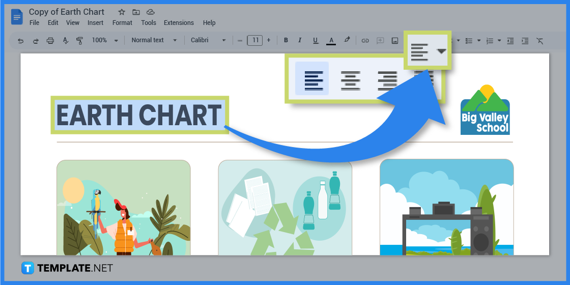 how to create an earth chart in google docs template example 2023 step