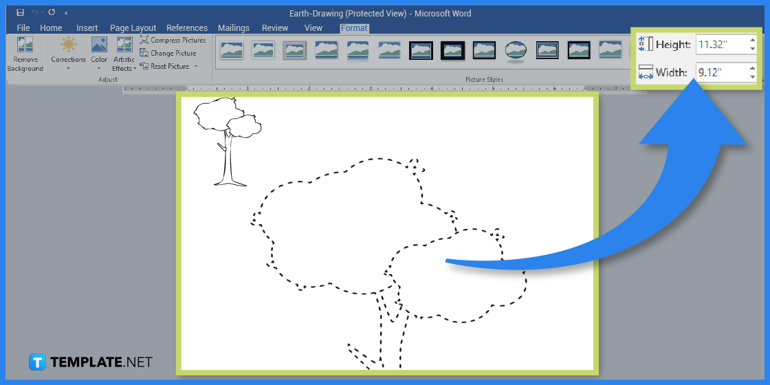how to create an earth drawing in microsoft word template example 2023 step