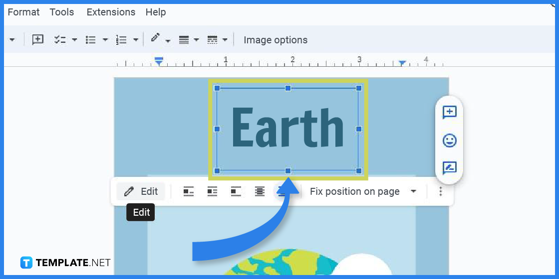 how to create an earth flashcard in google docs template example 2023 step