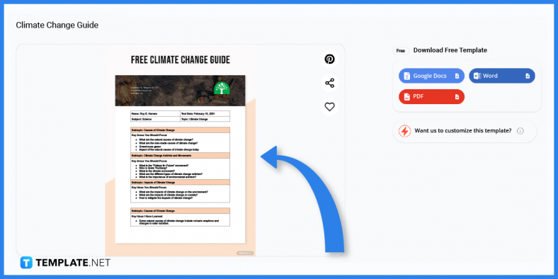 comment créer un guide sur le changement climatique dans l'exemple de modèle Microsoft Word 2023 étape 1 788x