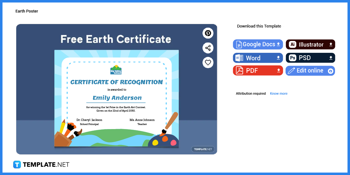 how to make earth certificate in microsoft word template example step