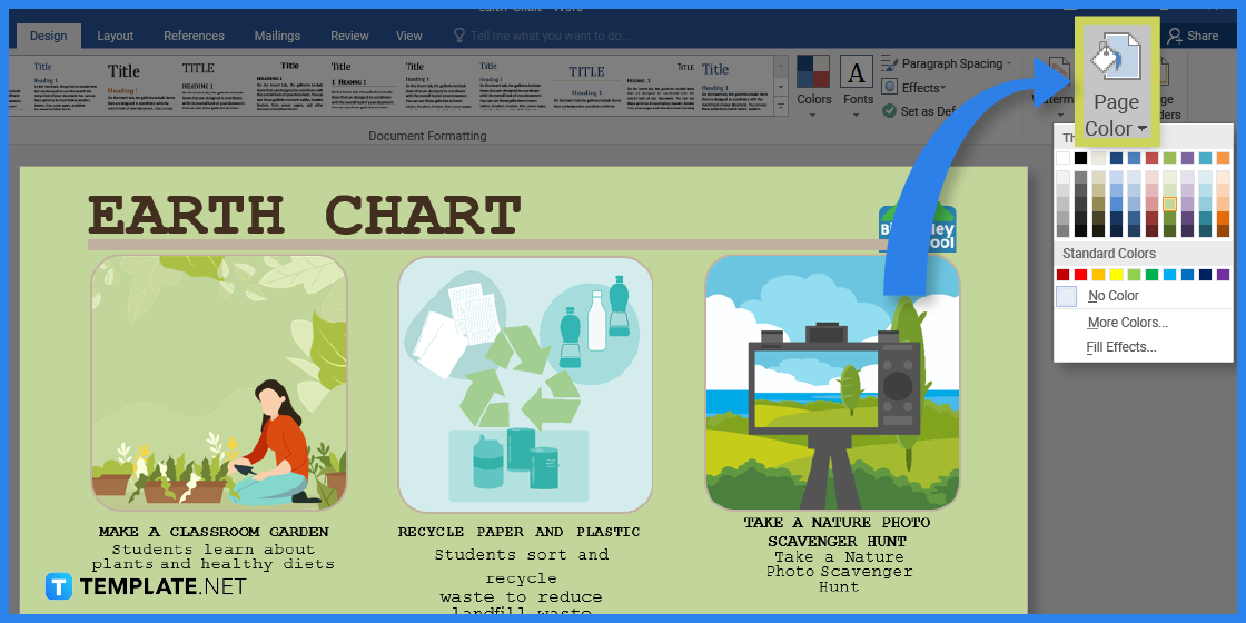 how to make earth chart in microsoft word template example 2023 step