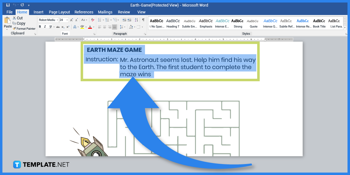 how to make earth game in microsoft word template example 2023 step