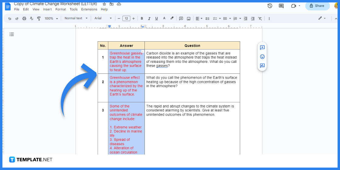 how to make a climate change worksheet in google docs template example 2023 step 10