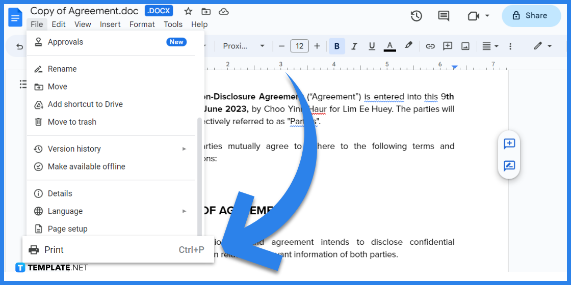 how to make an agreement in google docs templates examples 2023 step