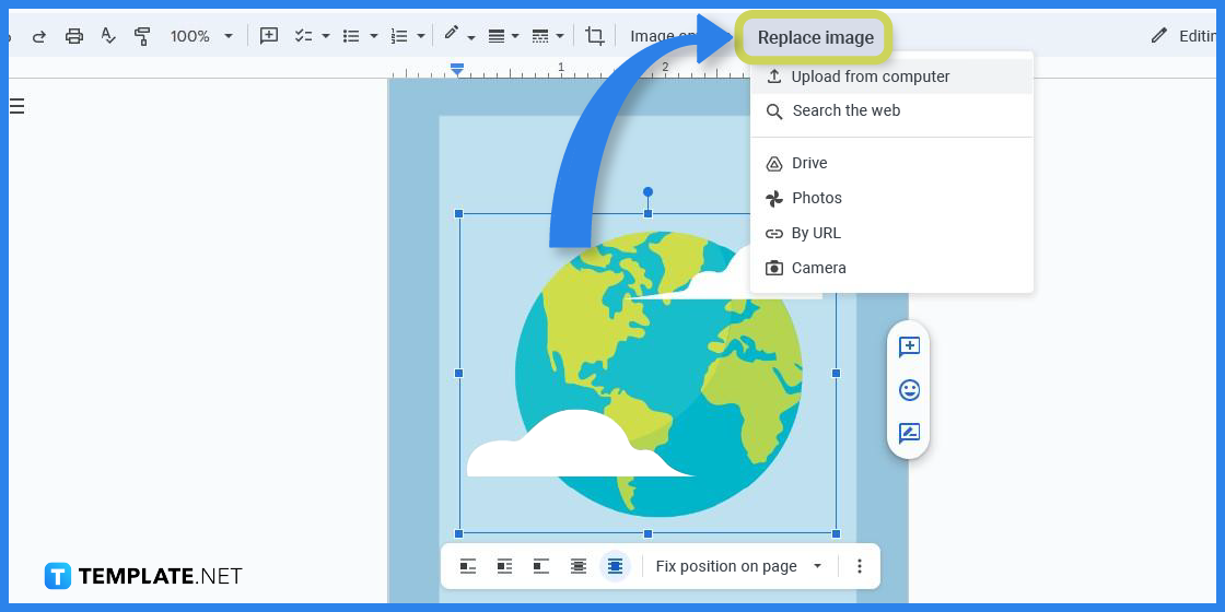 How to Make/Create an Earth Flashcard in Google Docs [Template